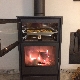 Nueva estufa de leña 12 Kw, con horno para cocinar.